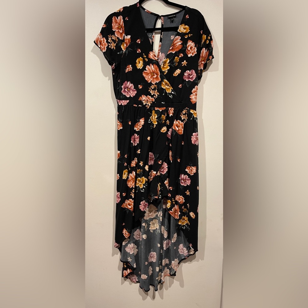 Floral Overlay Romper